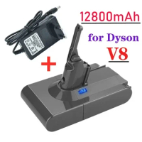 12800mAh Original V8 rechargeable battery for Dyson V8 Absolute /Fluffy/Animal Li-ion Vacuum Cleaner rechargeable Battery