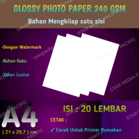 Kertas Foto Premium 240 GSM A4 20 Lembar/Photo Paper Glossy WATERMARK