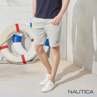 【NAUTICA】經典素面休閒短褲(灰色)