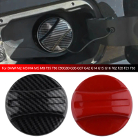 Car Tank Cover Fuel Tank Air Gas Cap Trim Lid Carbon Fiber Red For BMW M2 M3 M4 M5 M8 F95 F96 E90G80
