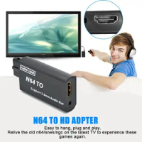 N64 To HDMI Converter HD1080P Game Console Video Conversion Transmission Interface Adapter To TV Projector Plug And Play