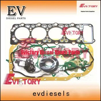 4M40-T 4M40T complete overhaul full gasket kit with cylinder head gasket