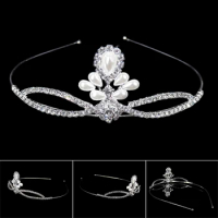 Female Hairbands Headdress Crown Style Nonslip Hypo-allergenic Pearls Headwear for Bridesmaid Wedding Dating Shopping d88