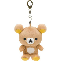 大賀屋 日貨 拉拉熊 玩偶 鑰匙圈 鑰匙扣 娃娃 吊飾 包包 掛飾 懶懶熊 輕鬆熊 正版 授權 J00010559
