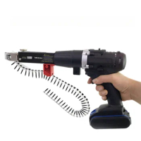 Cordless Power Drill Automatic Chain Nail Gun Adjustablefor Electric Woodworking Tool Cordless Power Drill Attachment