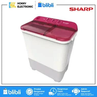 SHARP MESIN CUCI SHARP 7KG TWIN TUB PUREMAGIC SERIES ES-T75NT(BL/PK) KAPASITAS 7 KG MESIN CUCI SHARP
