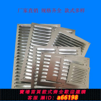 【台灣公司 可開發票】不銹鋼百葉窗沖孔散熱出風口多孔板鋁合金小百葉風罩通風透氣定制