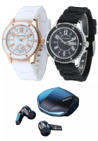 EGLANTINE 禮品套裝 - 2 塊 Eglantine 手錶 + Lenovo耳機
