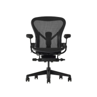 【Herman Miller】ystore雅浩家具 Aeron 3.0 尊爵款 尊爵黑/A尺寸(特殊款式新品出清/老闆椅、辦公椅)