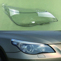 CCF5 สำหรับ BMW 5 Series E60 E61 523Li 525Li 530Li 2006-2010 ฝาครอบโคมไฟหน้าแบบโปร่งใส เลนส์ครอบโคมไ