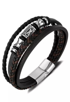 Trendyshop 型男編織皮手環