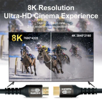 ZOGUO 8K HDMI 2.1 Cable 48Gpbs HDMI Splitter 8K/60HZ 4K/120HZ for Xiaomi Laptop TV Box Projector Monitor PS5 Sync Box eARC Dolby