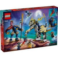 【LEGO 樂高】旋風忍者系列 71843 羅格的機械人龍騎士(幼兒積木 猛龍崛起 忍者積木 兒童玩具)