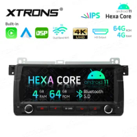8.8" Hexa-Core CPU Android 11 OS Car Multimedia System Player Navigation GPS Radio for BMW E46 1998-2006 &amp; BMW E46 M3 2000-2006