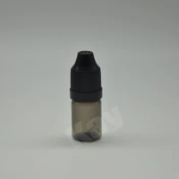 FREE shipping- 5000PCS 3ml black PE plastic bottles with black child resistant caps.black dropper bottle