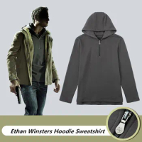 Biohazard 8 Village Ethan Winters Cosplay Costume Gray Casual Hoodie Sweatshirt
