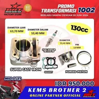BLOK BORE UP BRT ORIGINAL MIO J JUPITER Z1 X RIDE FINO 115 PISTON 53.4 MM DAN 58.5 MM 130 CC DAN 155