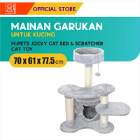 M-Pets Jocky Cat Bed & Scratcher Toy / Mainan Garukan Kucing