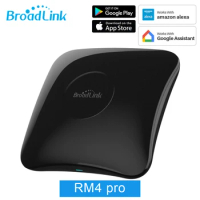 BroadLink RM4 Pro Smart IR Wifi RF Switch Universal Remote Control Broadlink RM 4Mini HTS2 Sensor Compatible Alexa Google Home