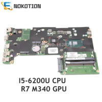 NOKOTION For HP 430 G3 laptop motherboard SR2EY I5-6200U CPU R7 M340 GPU DDR3L 830945-001 830945-501 830945-601 DA0X61MB6G0