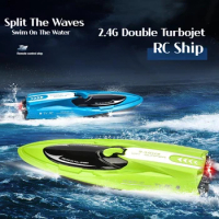 FY009 High-speed Twin Vortex Jet RC Boat 2.4G Water Racing Children Remote Control Racing Boat Model Boys Toys Gifts