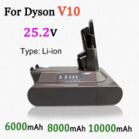 V10 SV12 Rechargeable Battery 25.2V 6000/8000/10000mAh For Dyson V10 Absolute Replaceable Fluffy Cyclone Vacuum Cleaner Battery