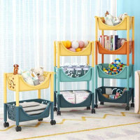 ECHOME Multi-functional Storage Rack Wheels for Kids' Toys Household Items A Solution To Save Space Home Storage Organization