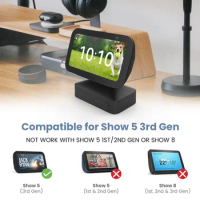 GGMM 10000mAh Battery Base for Amazon Echo Show 5 3rd Gen Portable Base for Alexa Speaker Accessories 9.5H Playtime Holder