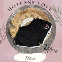 Hotpant Wanita Love / Hot pants Love / Korean Hotpant Celana Pendek Wanita LOVE HITAM