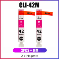 YC 2x CLI-42M CLI-42 Magenta Work For Canon CLI42 Magenta For Pixma Pro 100 For Canon Pixma Pro 100S