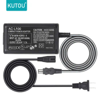 KUTOU AC Adapter Charger For Sony AC-L100 AC-L10 AC-L10A AC-L10B AC-L15 AC-L15A AC-L15B AC-L15C AC-L100B AC-L100C AC-L100D