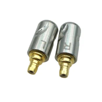 1Pair Gold Copper Plug HIFI Earphone Pin Headphone Audio Jack for IE400 IE500 IE500pro 1690TI HiFi Headset DIY Connector
