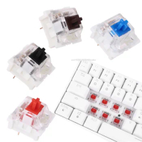 Outemu 3Pin Switches black red brown blue SMD LED Switch for Mechanical Keyboard fit for Cherry MX Gateron replacement DIY