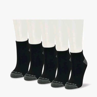 Skechers 6PK Quarter Unisex Socks - Black