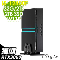 iStyle Super MiniPC 超級迷你電腦 (i5-12400F/32G/2TB+2TB SSD/RTX3060-12G/W11P)