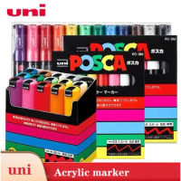 28 Colors Set Uni Posca PC-5M Markers Child Friendly Paint Pens