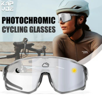 SCVCN Photochromic Lens Cycling Glasses Sports Sunglasses Bike Bicycle Rading Glasses Men Mountain MTB Eyewear Running Goggles