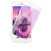 IPhone 7 PLUS 保護貼 8 PLUS 保護貼 買一送一滿版白框藍光玻璃鋼化膜(買一送一IPhone7 8PLUS保護貼)