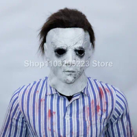 Halloween Full Face Mask, Michael Myers Cosplay, Horror Film, Role Play, Realistic Adult Masks