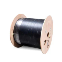 1000m Outdoor 2Core 3 Steel duplex Wire Fiber Optic Patch Cord Drop Wire Cable LSZH sheath G657A FTTH Armored Fiber optic Cable