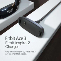 Charger for Fitbit Ace 3 / Inspire 2 Fitness Tracker, Replacement Charging Cable Cord Accessory for Fitbit Inspire 2
