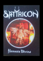 patch band black metal satyricon emblem aksesoris woven