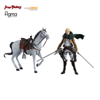In Stock Original Max Factory Good Smile Figma 446 Erwin Smith Attack on Titan Animation Character Model Art Collection Toy Gift