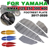 For Yamaha XMAX300 XMAX250 X-MAX XMAX 300 400 250 125 2017-2019 2020 Motorcycle Footrest Foot Pads Pedal Plate Pedals Footboard