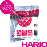 HARIO V60漂白02濾紙110張5入/VCF-02-110W