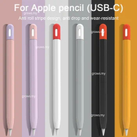 Silicone Protective Cover Pen Case For Apple Pencil 3 (usb-c) Pen Case Sleeve Compatible For iPad Pencil Case Anti-slip Pen Cap
