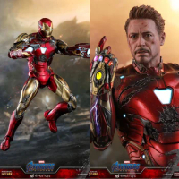Hot Toys MMS543 1/6 Avengers 4: Final Battle Marvel Universe Iron Man Battle Damaged Version MK85 32CM Action Figure Collection