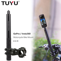 รถจักรยานยนต์จักรยาน H Andlebar M Ount B Racket ที่มองไม่เห็น Monopod สำหรับ GoPro Max Hero11 Insta360 X3หนึ่ง X2 DJI Moto กล้อง Accessories888