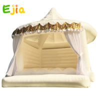Commercial New White Bounce Castle Inflatable Jumping House Adult Kids Bouncer Bouncy House Tent for Wedding Party