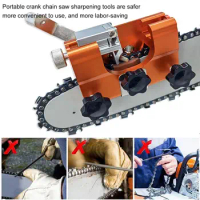 1Set Chainsaw Chain Sharpener Portable Alloy Chain Saw Shaperener Efficient Durable Chainsaw Teeth Sharpening Kit for Sellers